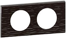 Рамка универсальная Legrand Celiane Corian 2-м. чёрный рельеф картинка